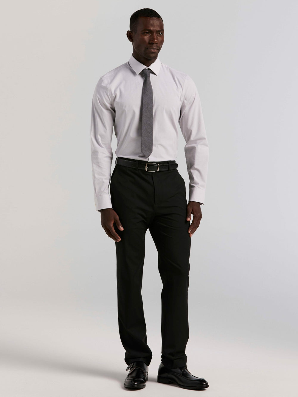 Slim Fit Mini Stripe Dress Shirt -  Perry Ellis sale