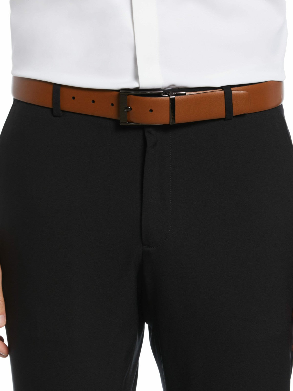 Reversible Scratch Leather Belt -  Perry Ellis online