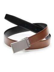 Pattern Plaque Reversible Leather Belt -  Perry Ellis discount