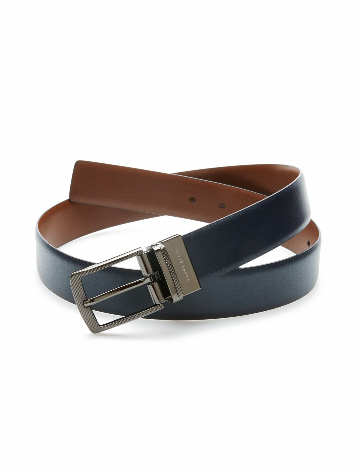 Reversible Leather Belt -  Perry Ellis US