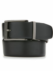 Mesh Buckle Reversible Leather Belt -  Perry Ellis sale