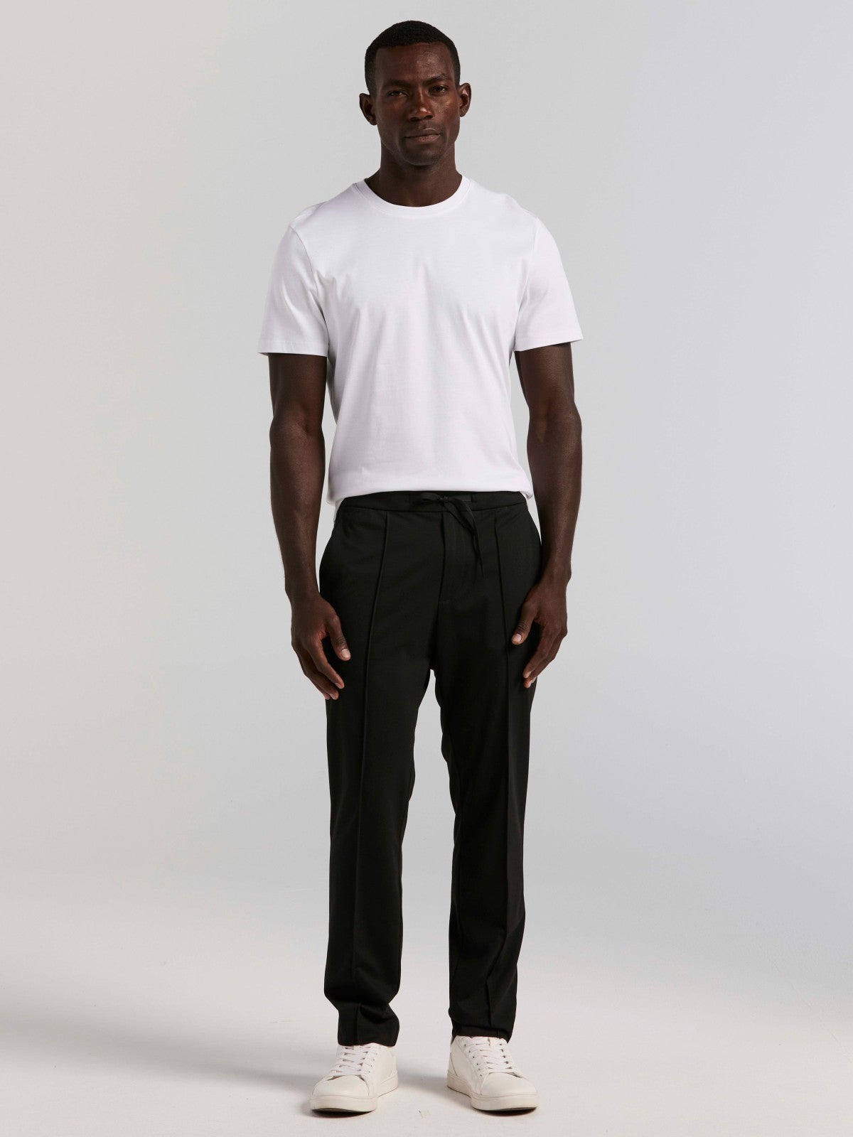 Slim Tapered Pintuck Pull-on Pants -  Perry Ellis on sale