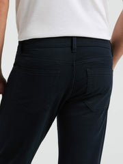 Slim Fit Dyed Solid Twill Five Pocket Pant -  Perry Ellis online