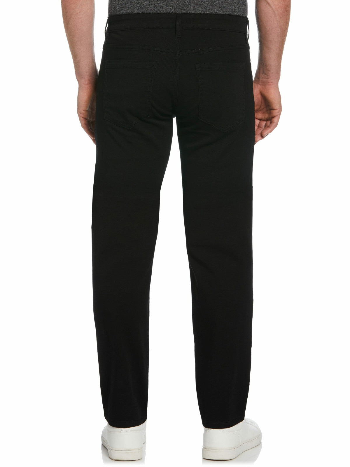 Slim Fit Dyed Solid Twill Five Pocket Pant -  Perry Ellis online