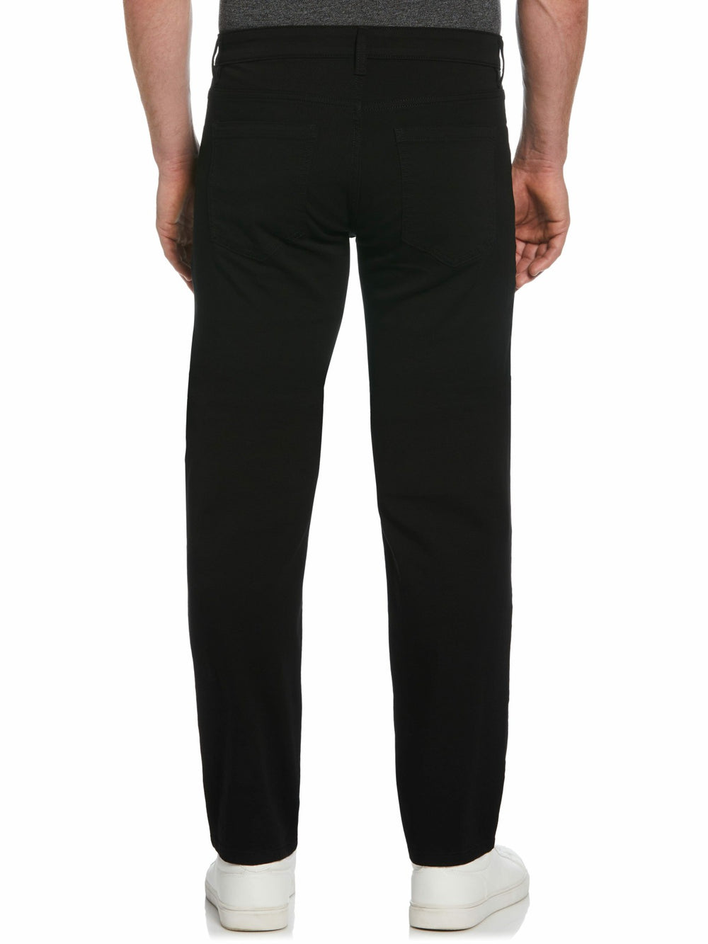 Slim Fit Dyed Solid Twill Five Pocket Pant -  Perry Ellis online