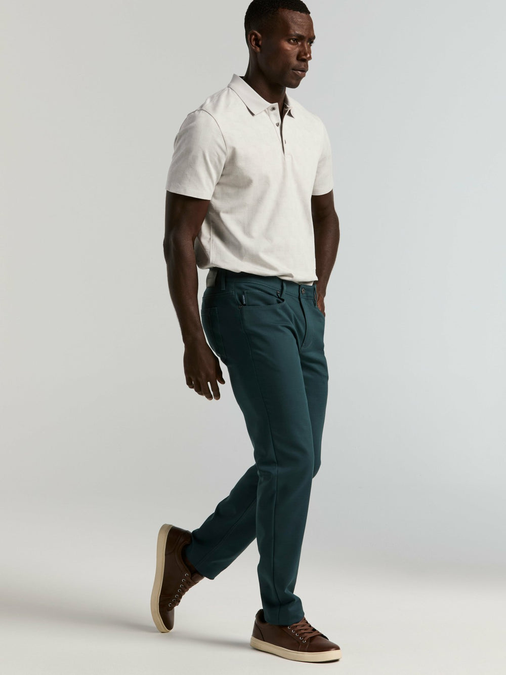 Slim Fit Double Cloth 5-Pocket Pants -  Perry Ellis near me