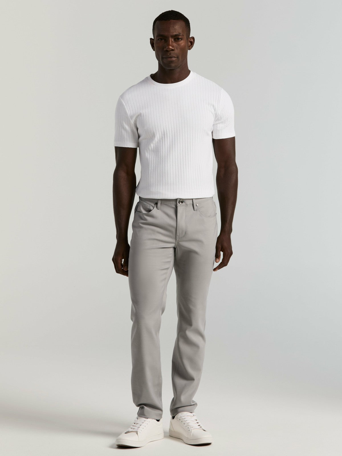 Slim Fit Double Cloth 5-Pocket Pants -  Perry Ellis near me