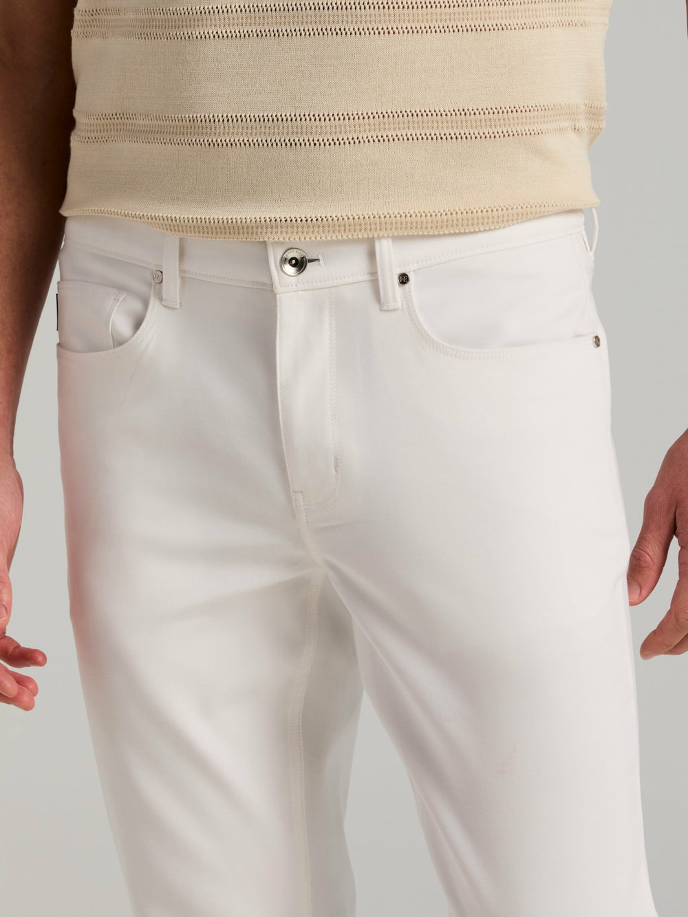Slim Fit Double Cloth 5-Pocket Pants -  Perry Ellis near me