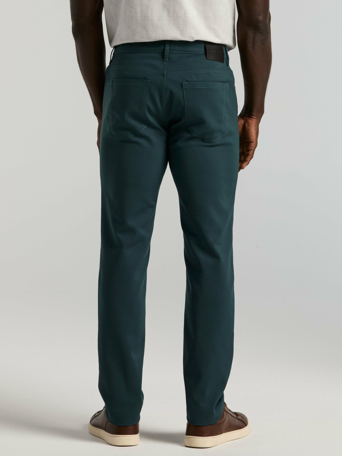 Slim Fit Double Cloth 5-Pocket Pants -  Perry Ellis near me