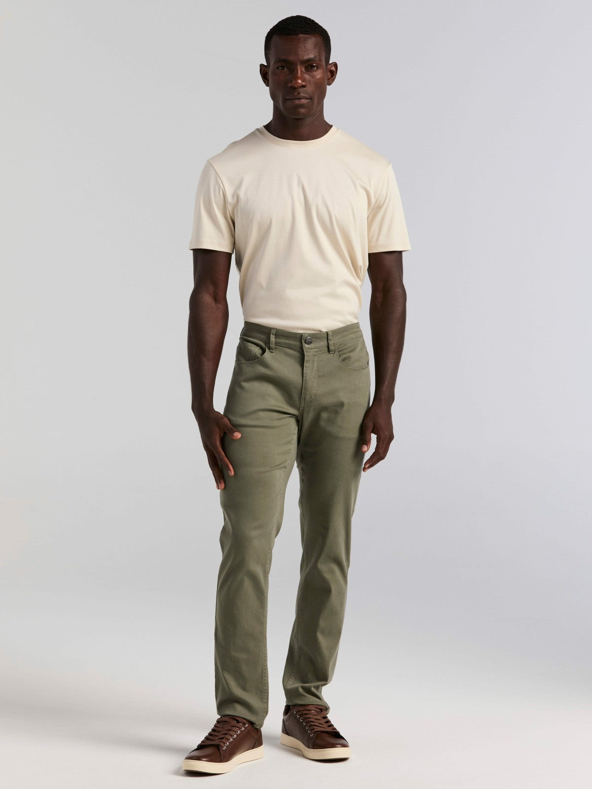 Slim Fit TENCEL™ 5 Pocket Pant -  Perry Ellis sale