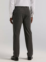 Slim Fit Windowpane Suit Pant -  Perry Ellis US