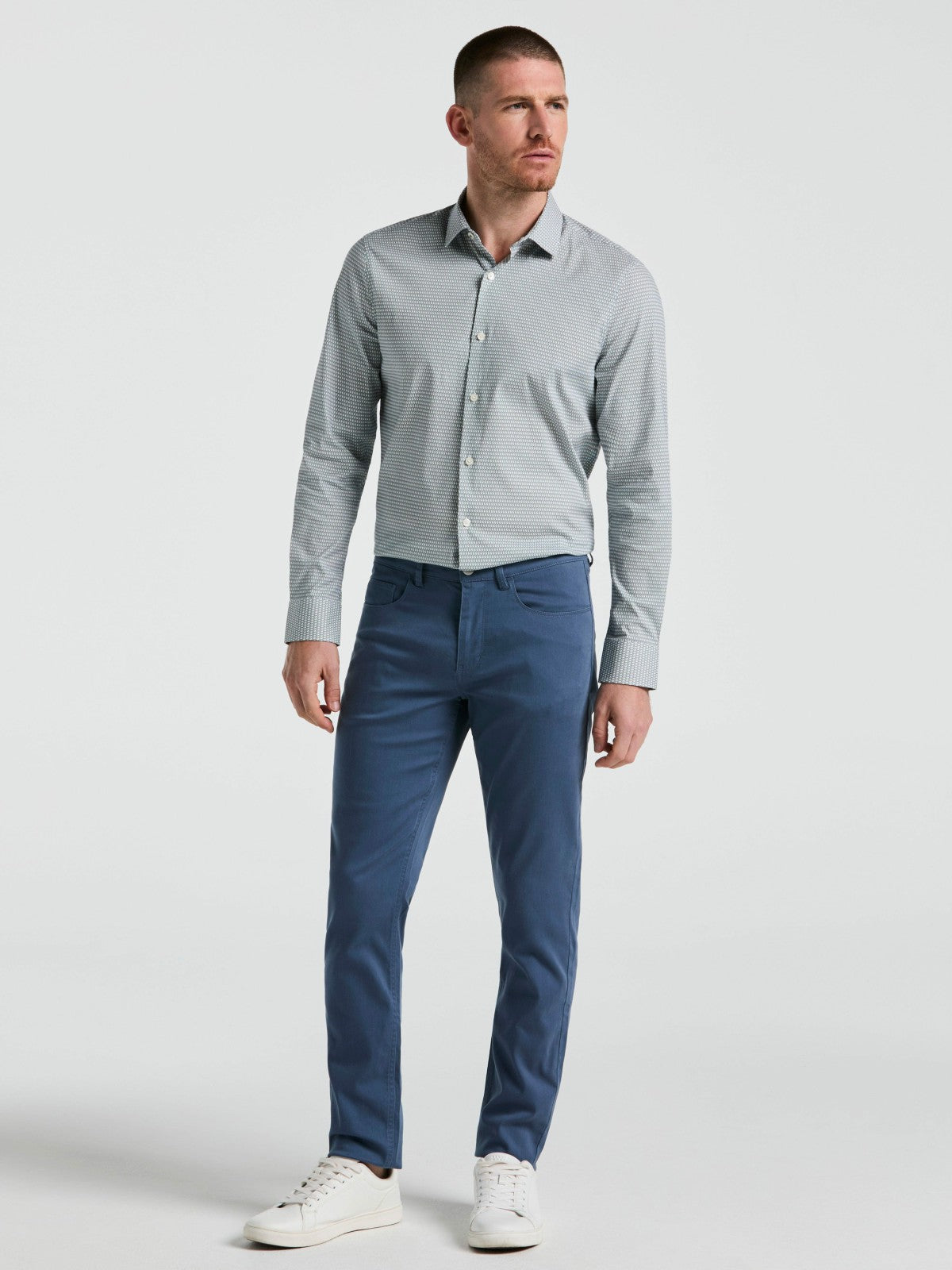 Slim Fit TENCEL™ 5 Pocket Pant -  Perry Ellis sale