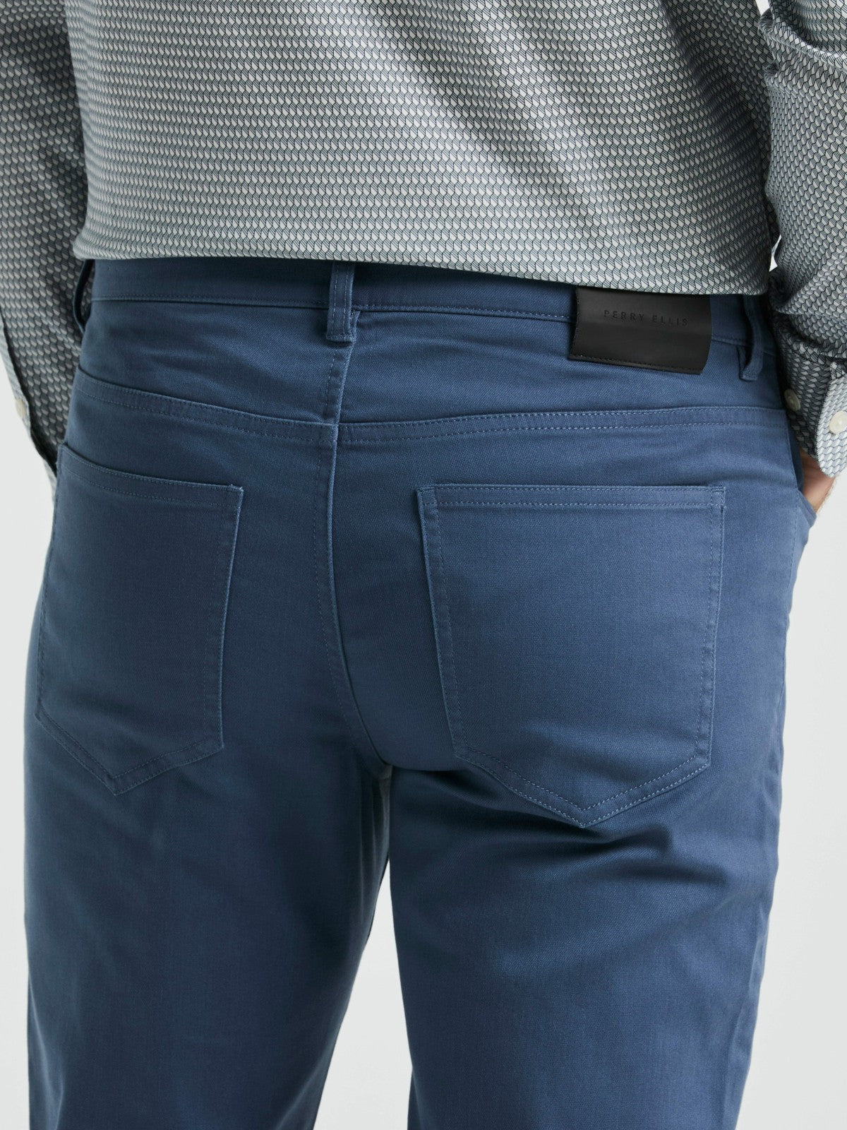 Slim Fit TENCEL™ 5 Pocket Pant -  Perry Ellis sale
