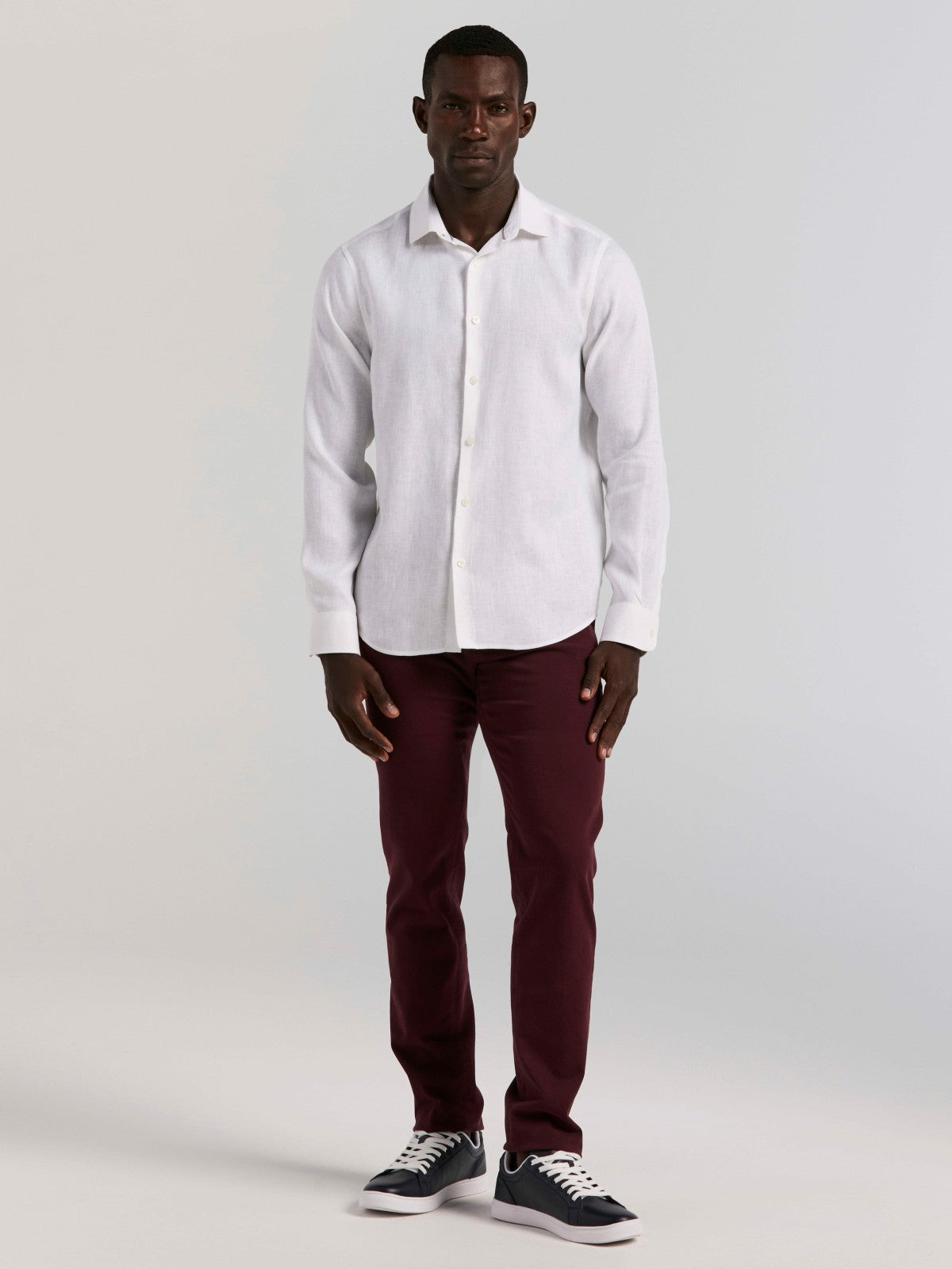 Slim Fit Dyed Solid Twill Chino Pant -  Perry Ellis online