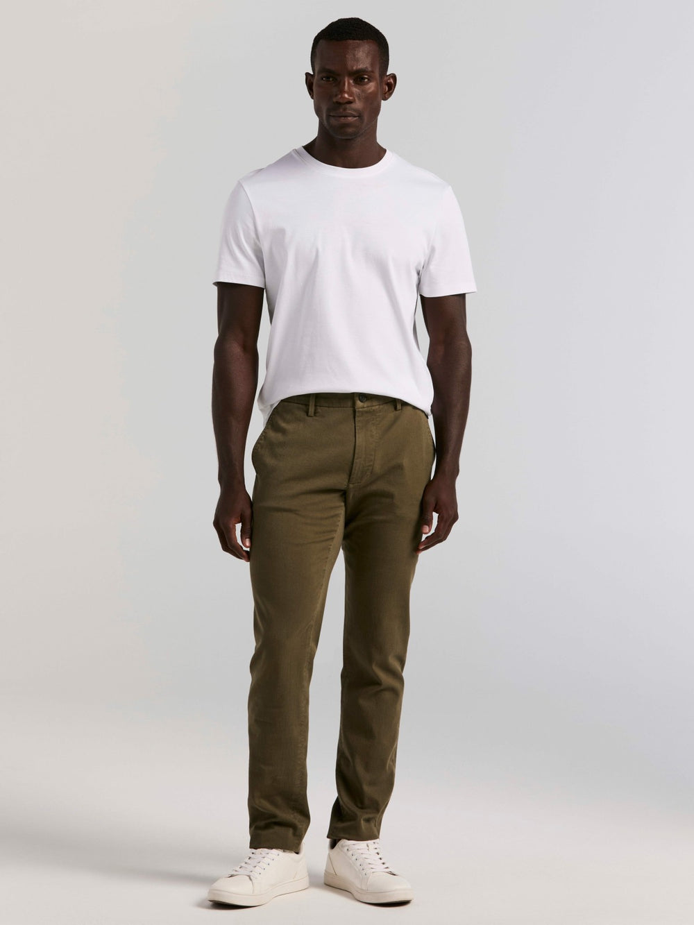 Slim Fit Dyed Solid Twill Chino Pant -  Perry Ellis online