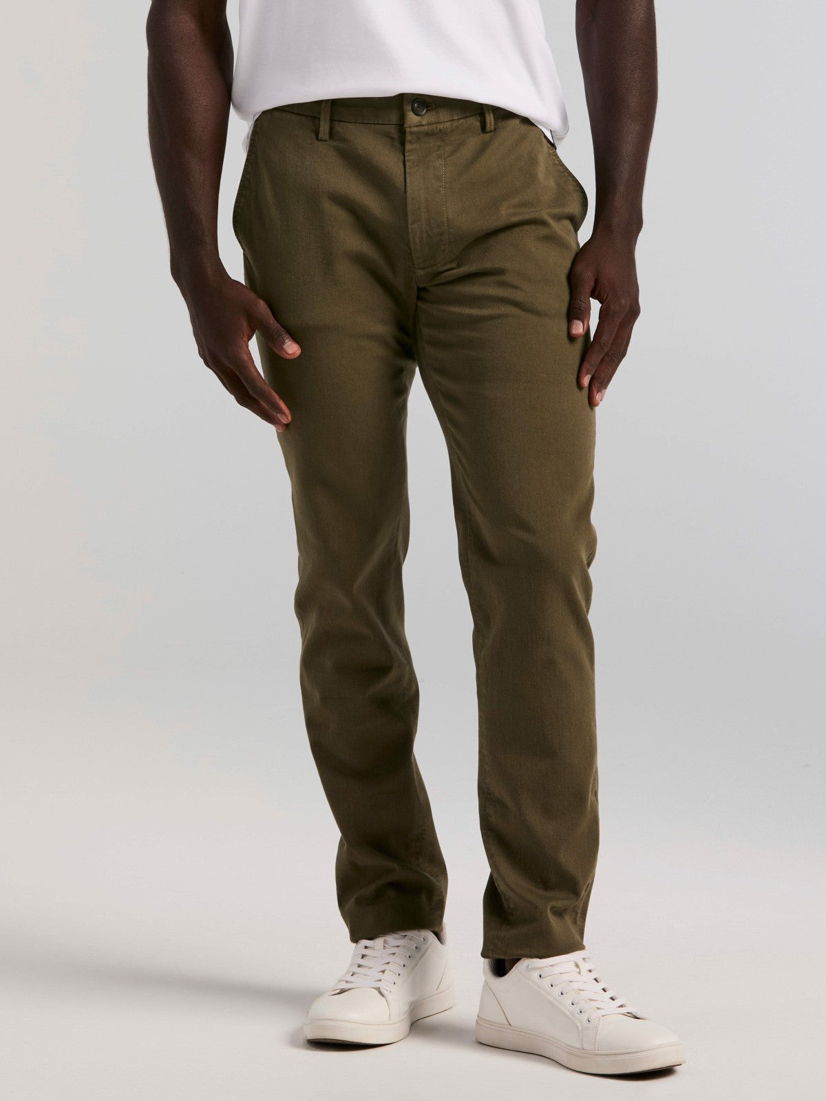 Slim Fit Dyed Solid Twill Chino Pant -  Perry Ellis online