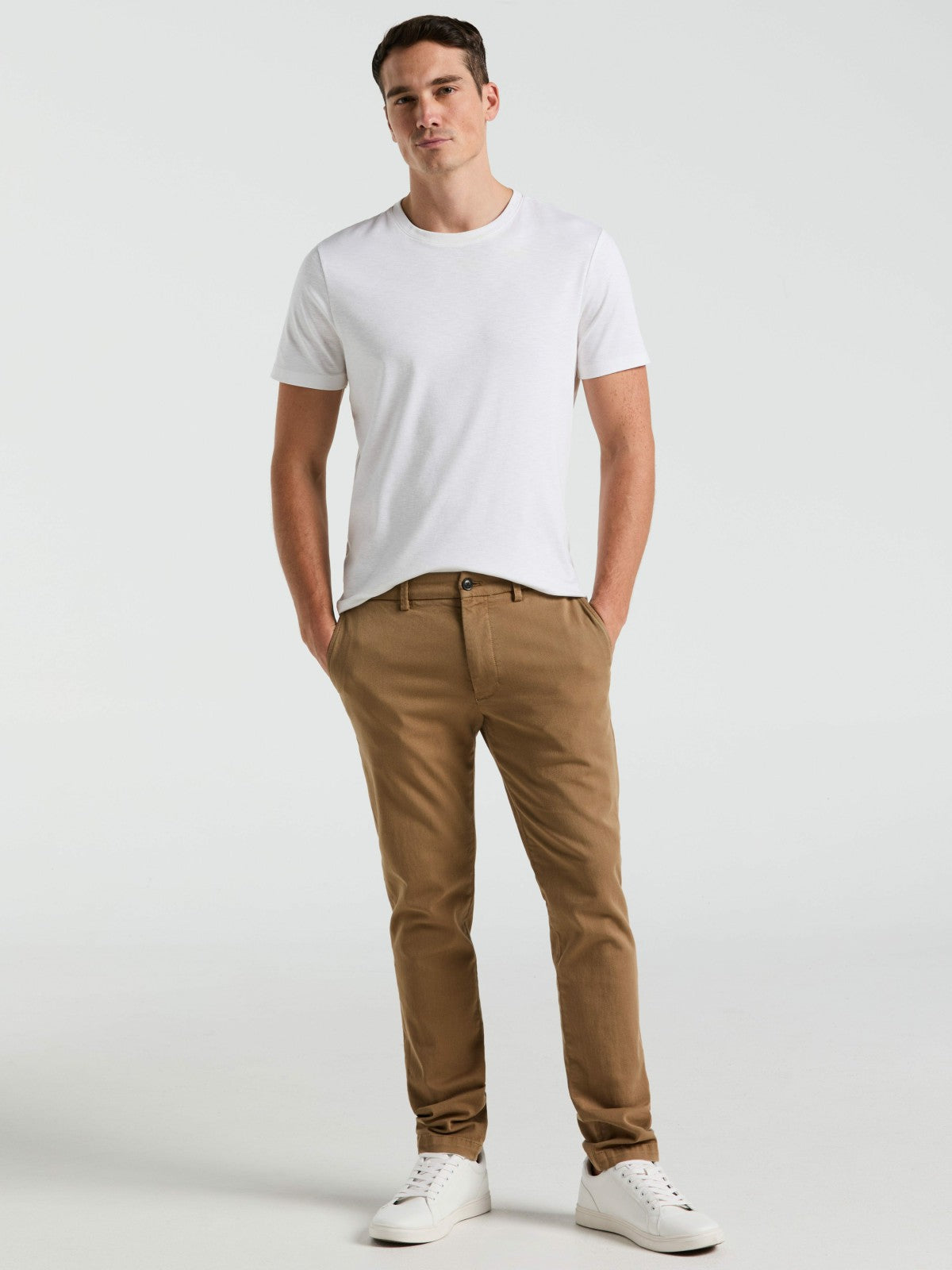 Slim Fit Dyed Solid Twill Chino Pant -  Perry Ellis online