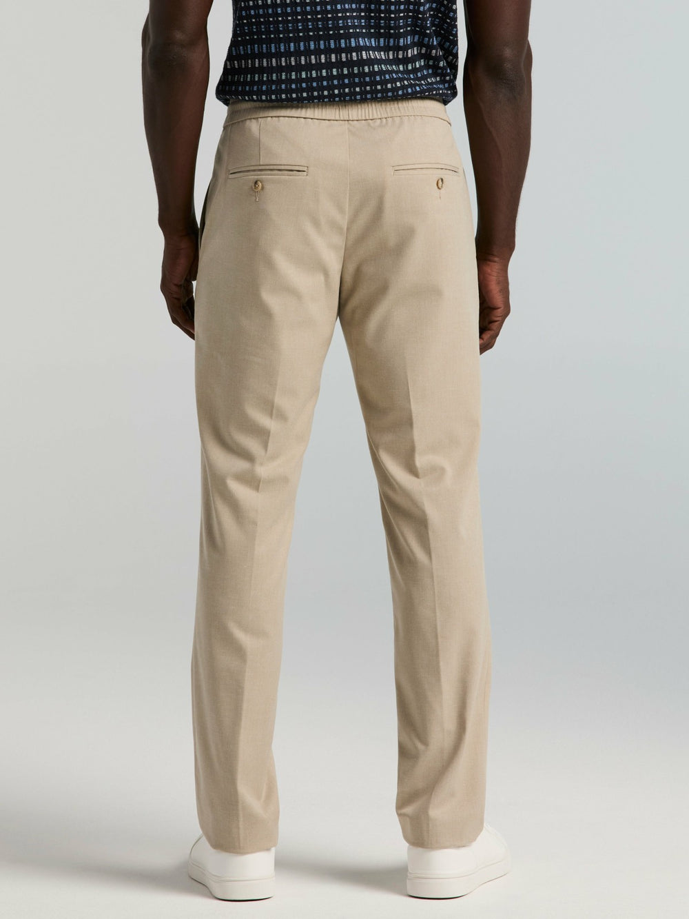 Slim Fit Linen Blend Drawstring Pants -  Perry Ellis near me