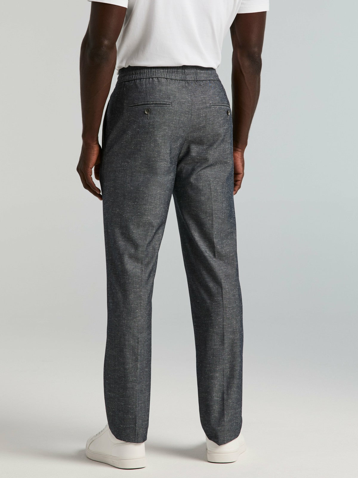 Slim Fit Linen Blend Drawstring Pants -  Perry Ellis near me