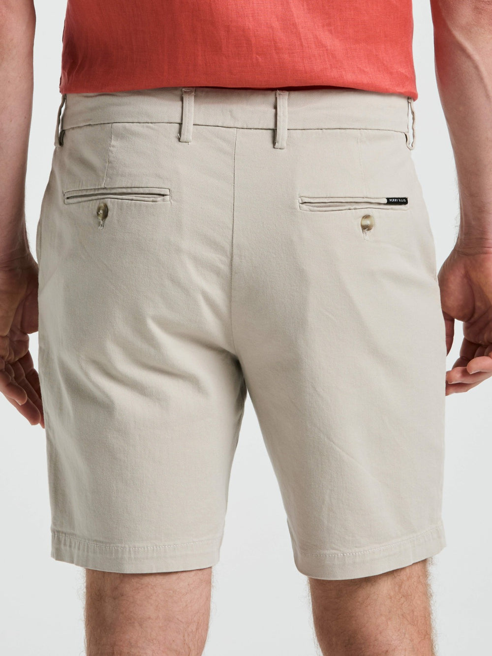 8" Flat Front Garment Dyed Short -  Perry Ellis sale