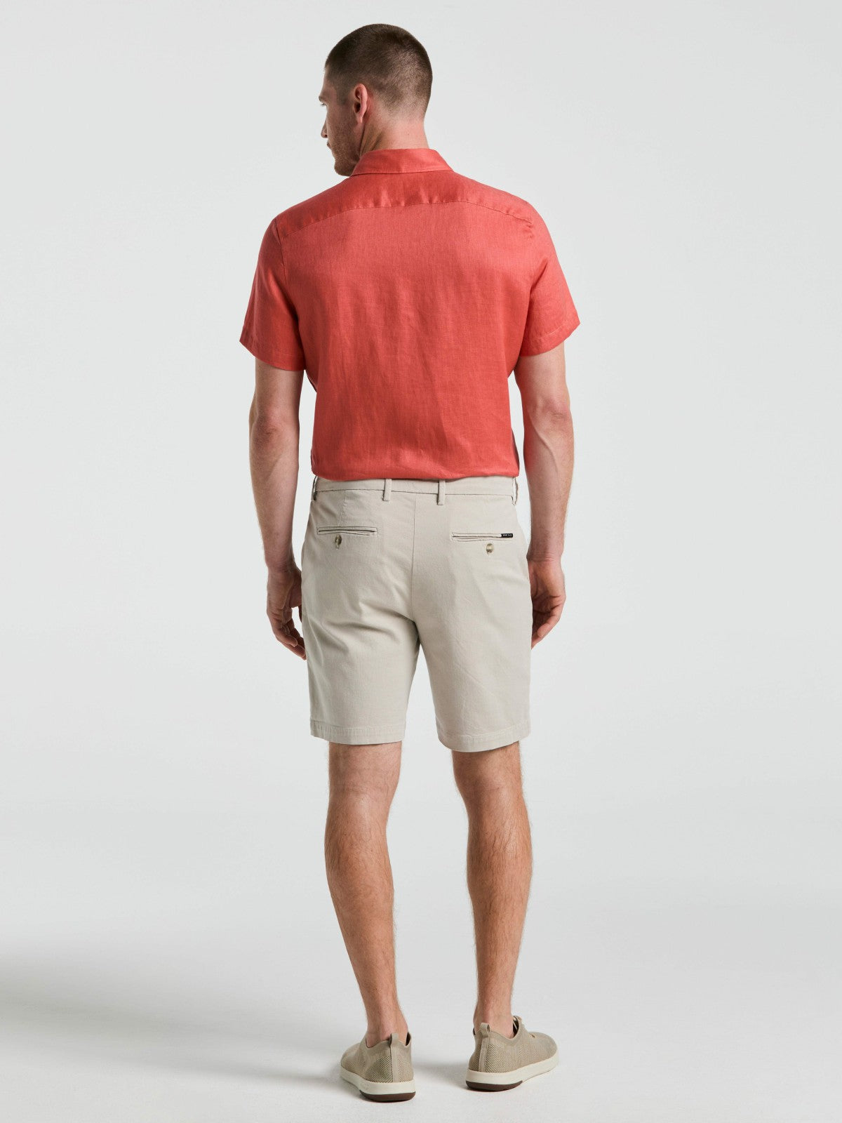 8" Flat Front Garment Dyed Short -  Perry Ellis sale