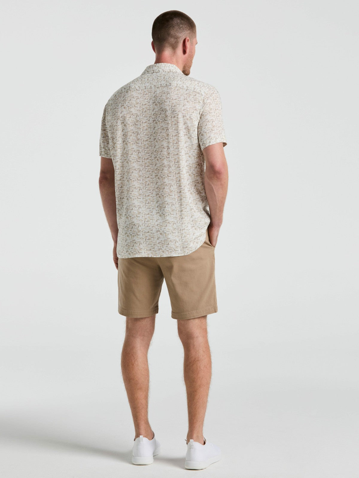 8" Flat Front Garment Dyed Short -  Perry Ellis sale