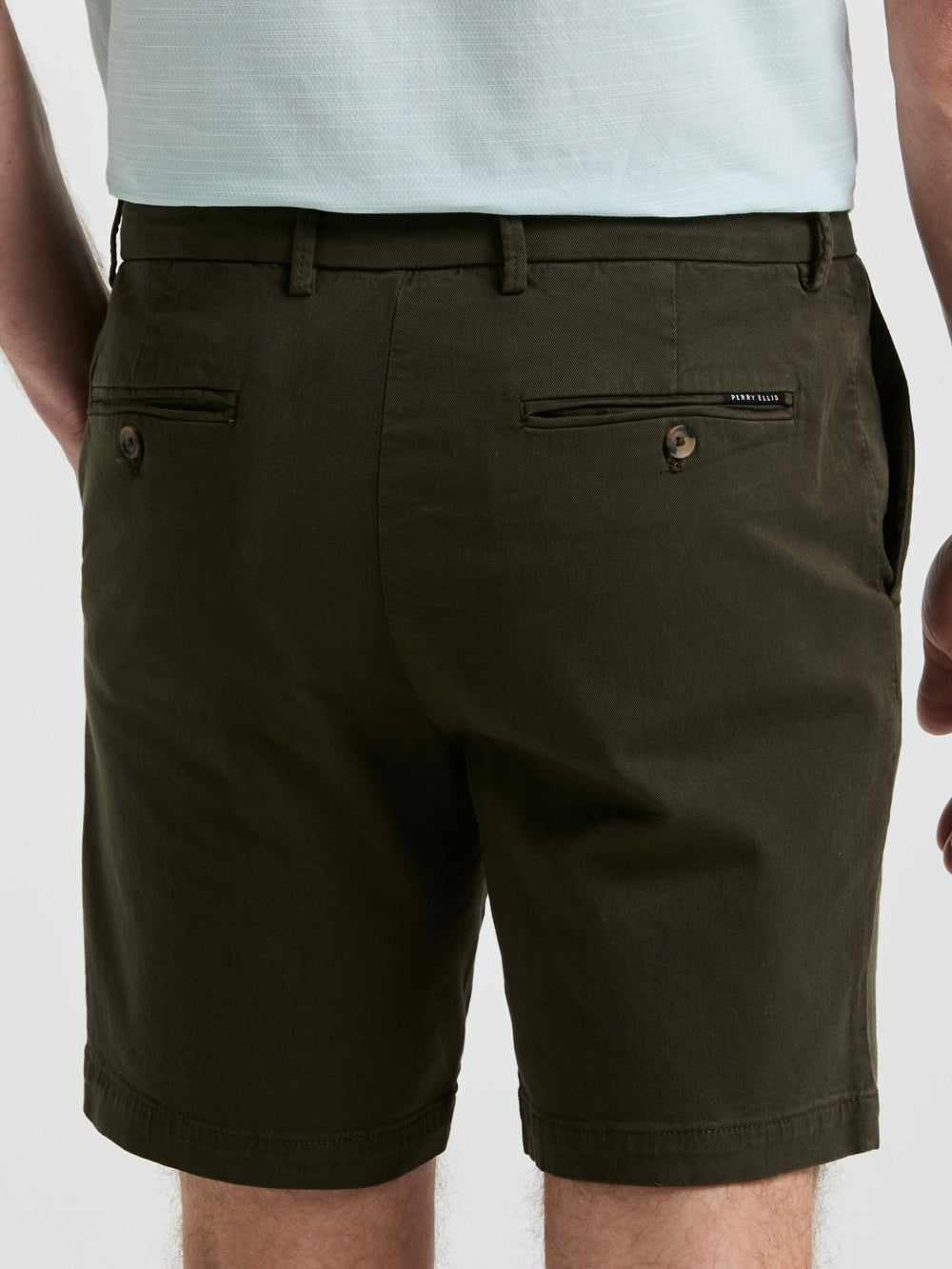 8" Flat Front Garment Dyed Short -  Perry Ellis sale