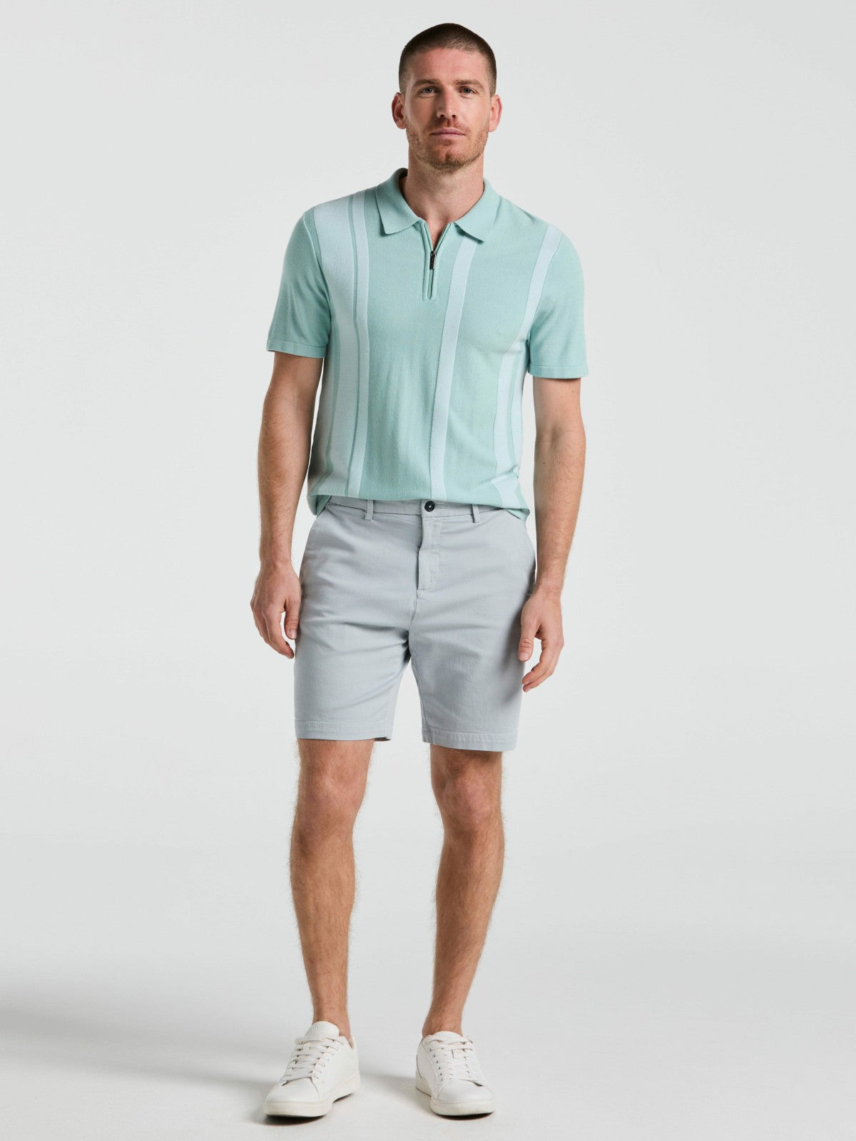 8" Flat Front Garment Dyed Short -  Perry Ellis sale