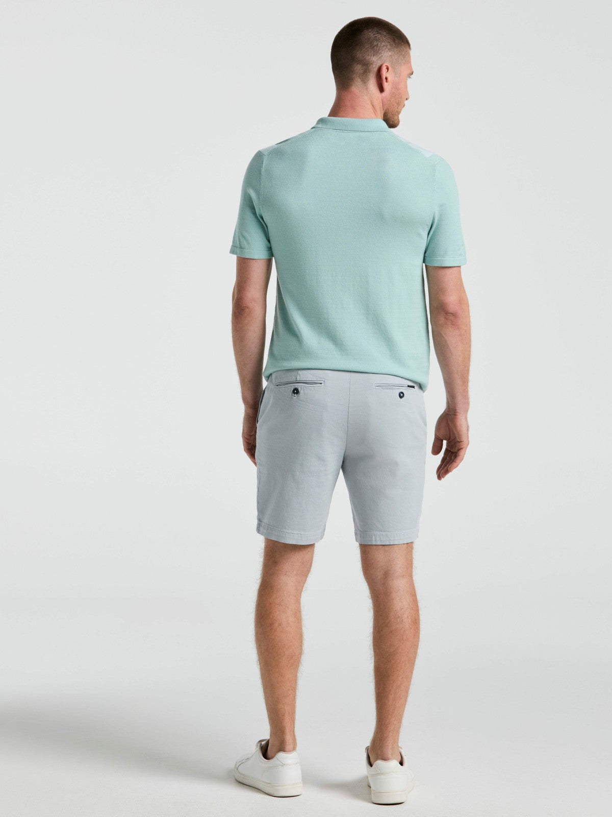 8" Flat Front Garment Dyed Short -  Perry Ellis sale
