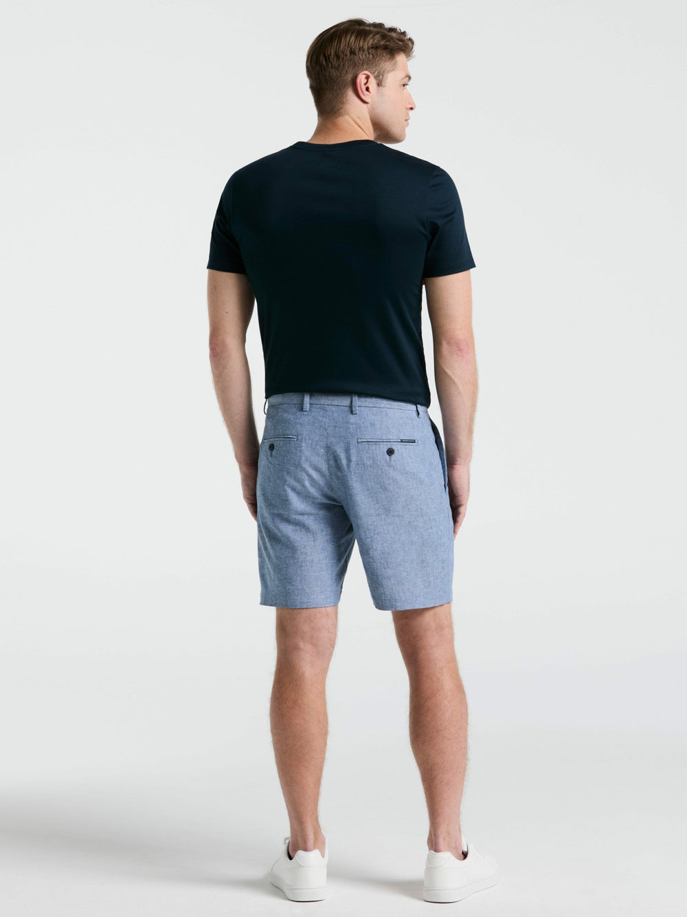 8" Flat Front Linen Cotton Short -  Perry Ellis for sale