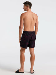Botanical Line Print Swim Trunk -  Perry Ellis on sale