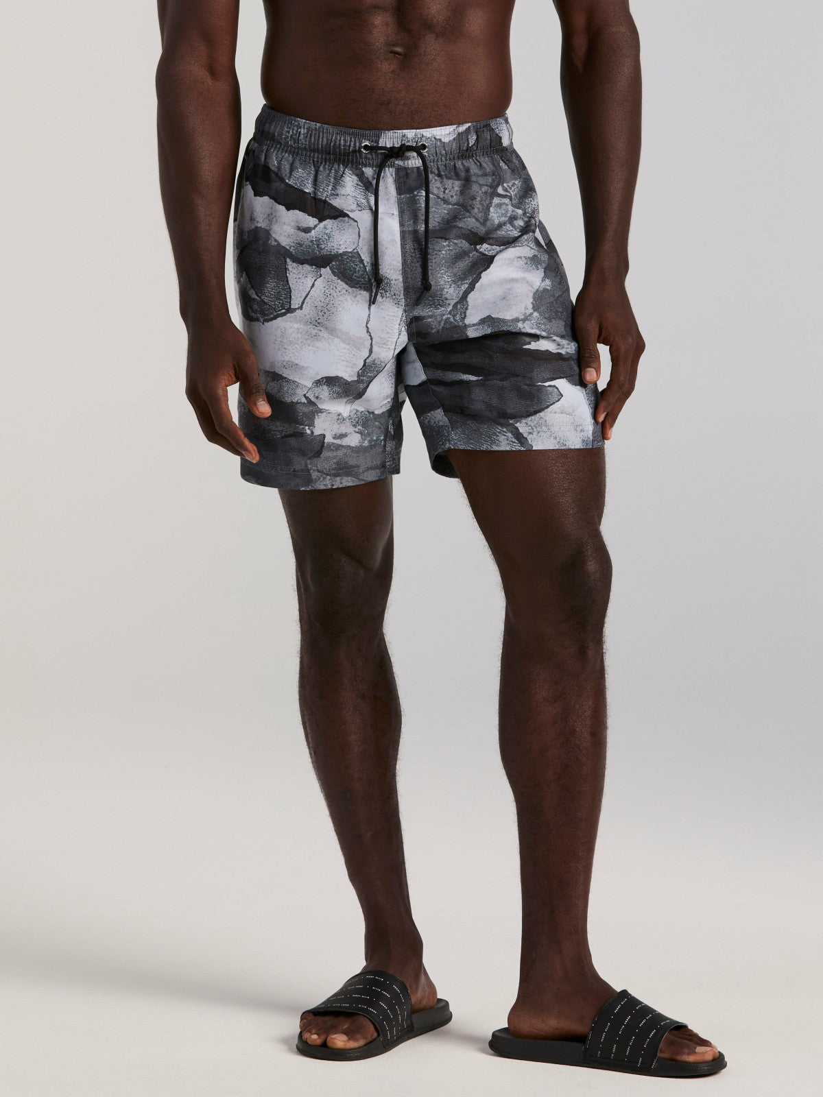 Abstract Wave Print Swim Trunk -  Perry Ellis discount
