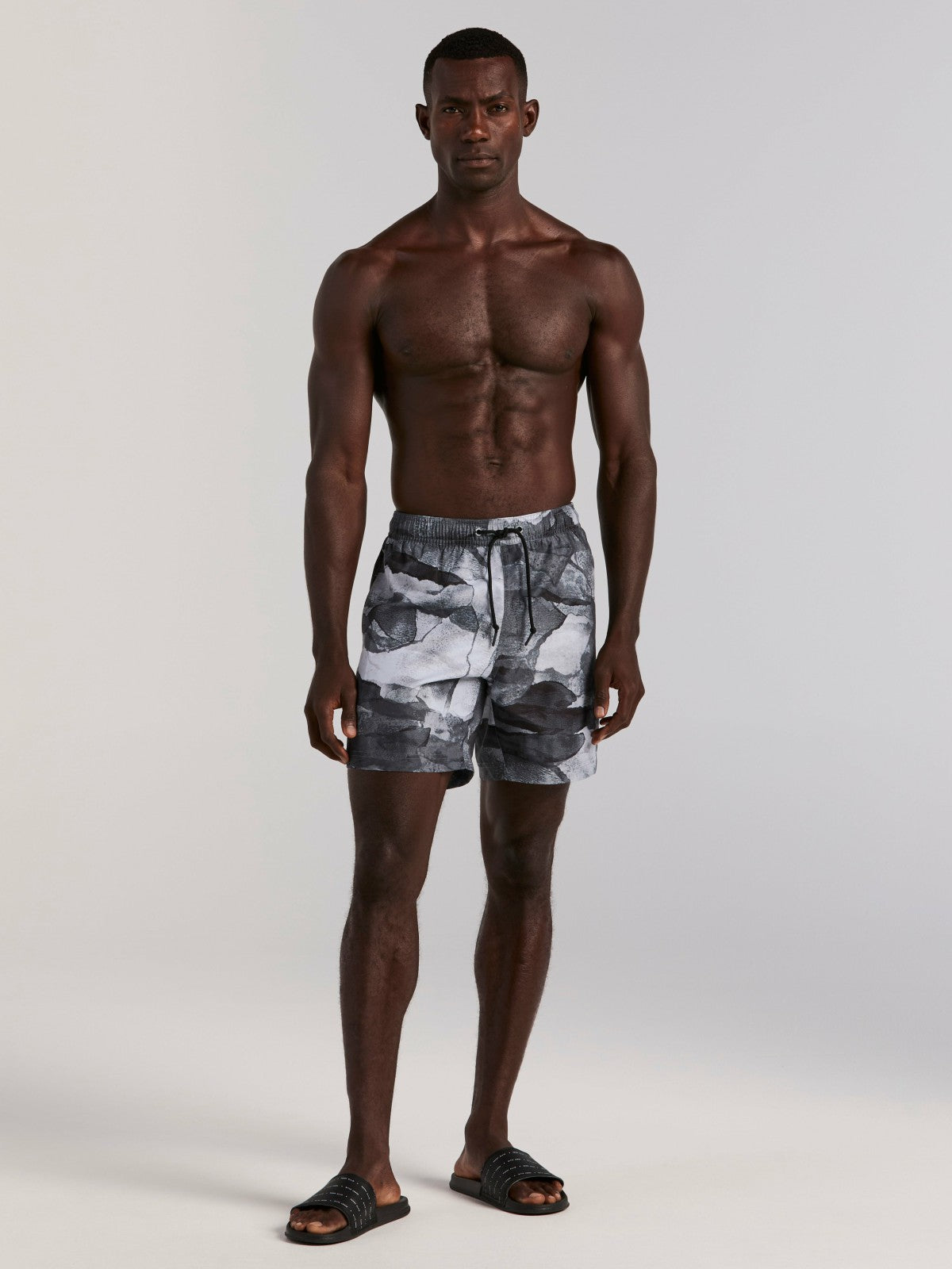 Abstract Wave Print Swim Trunk -  Perry Ellis discount