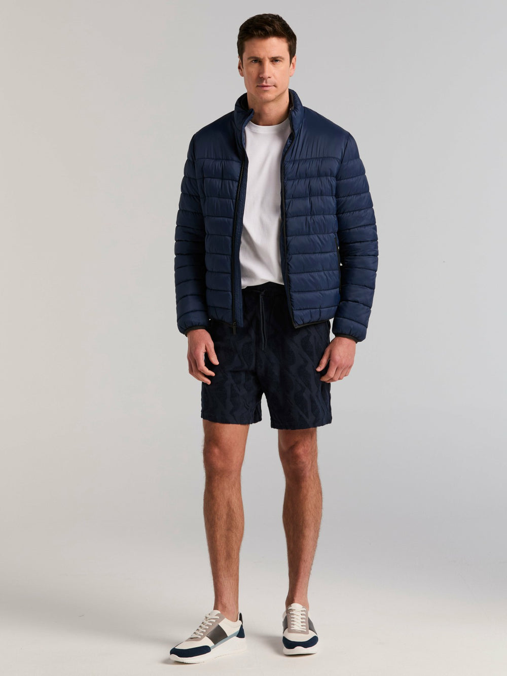 Jacquard Terry Cloth Drawstring Shorts -  Perry Ellis near me