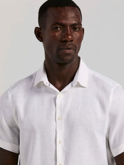 Solid Linen Shirt -  Perry Ellis discount