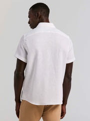 Solid Linen Shirt -  Perry Ellis discount