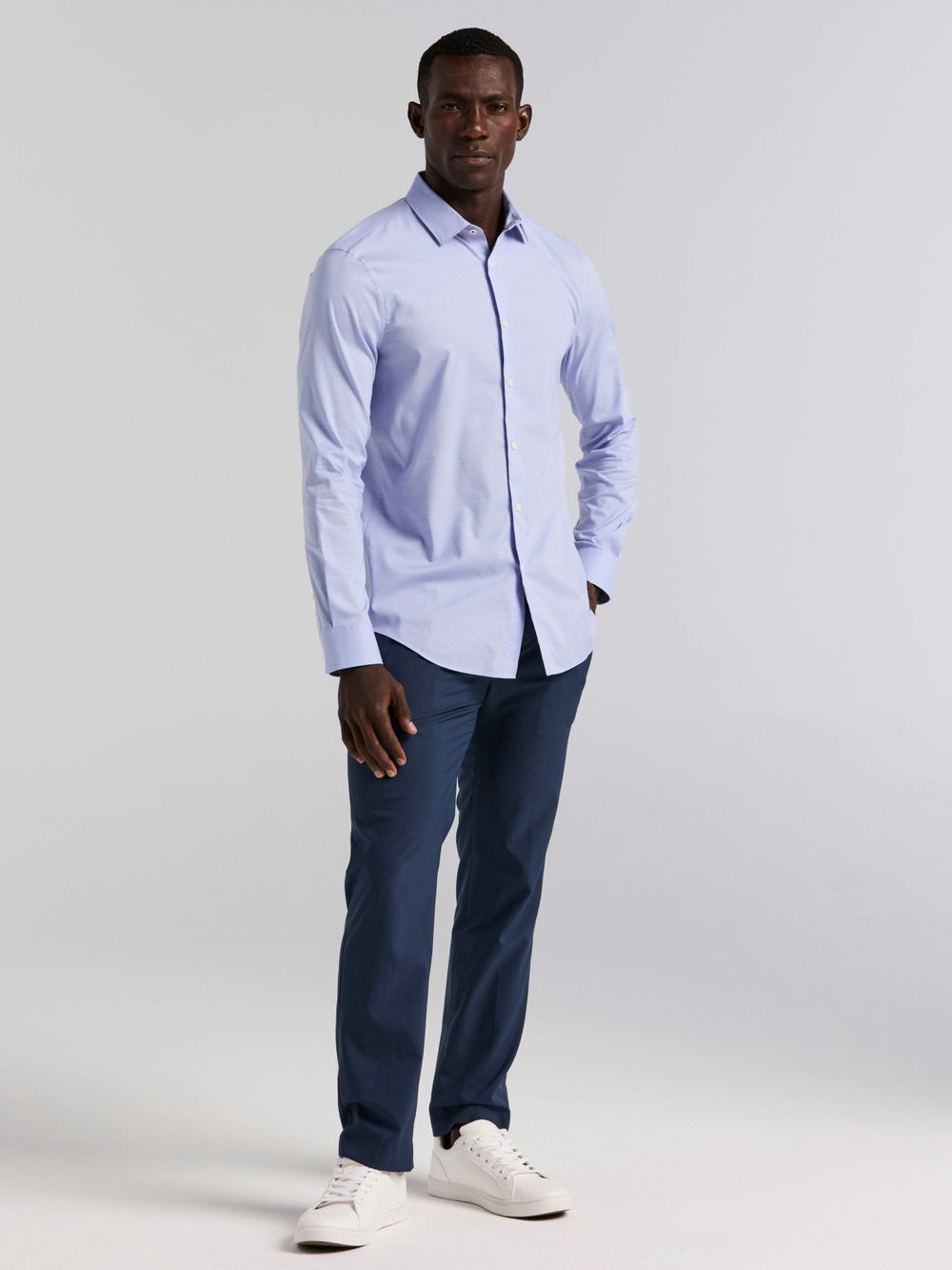 Dobby Cotton Stretch Slim Fit Shirt -  Perry Ellis near me