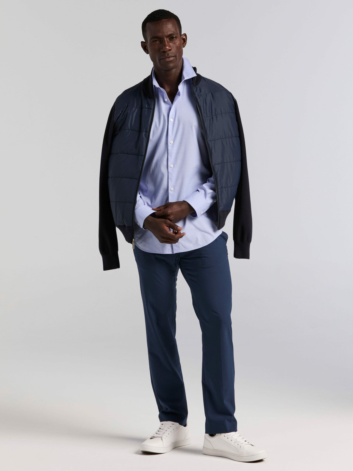 Dobby Cotton Stretch Slim Fit Shirt -  Perry Ellis near me