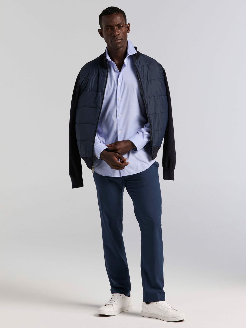 Dobby Cotton Stretch Slim Fit Shirt -  Perry Ellis near me