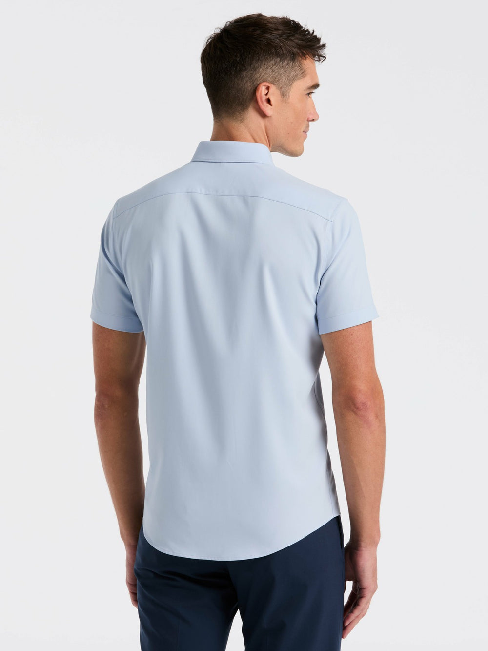 Slim Fit Total Stretch Solid Shirt -  Perry Ellis sale