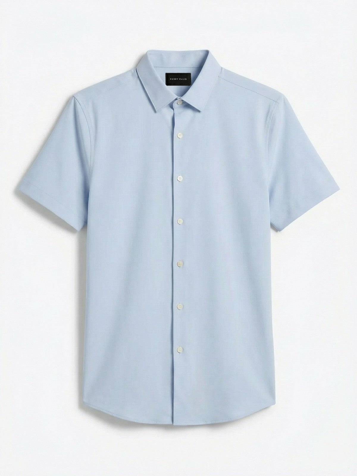 Slim Fit Total Stretch Solid Shirt -  Perry Ellis sale