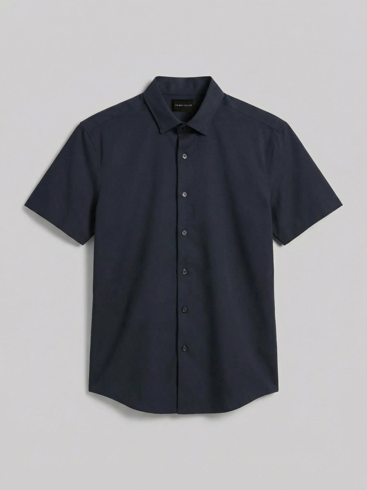 Slim Fit Total Stretch Solid Shirt -  Perry Ellis sale