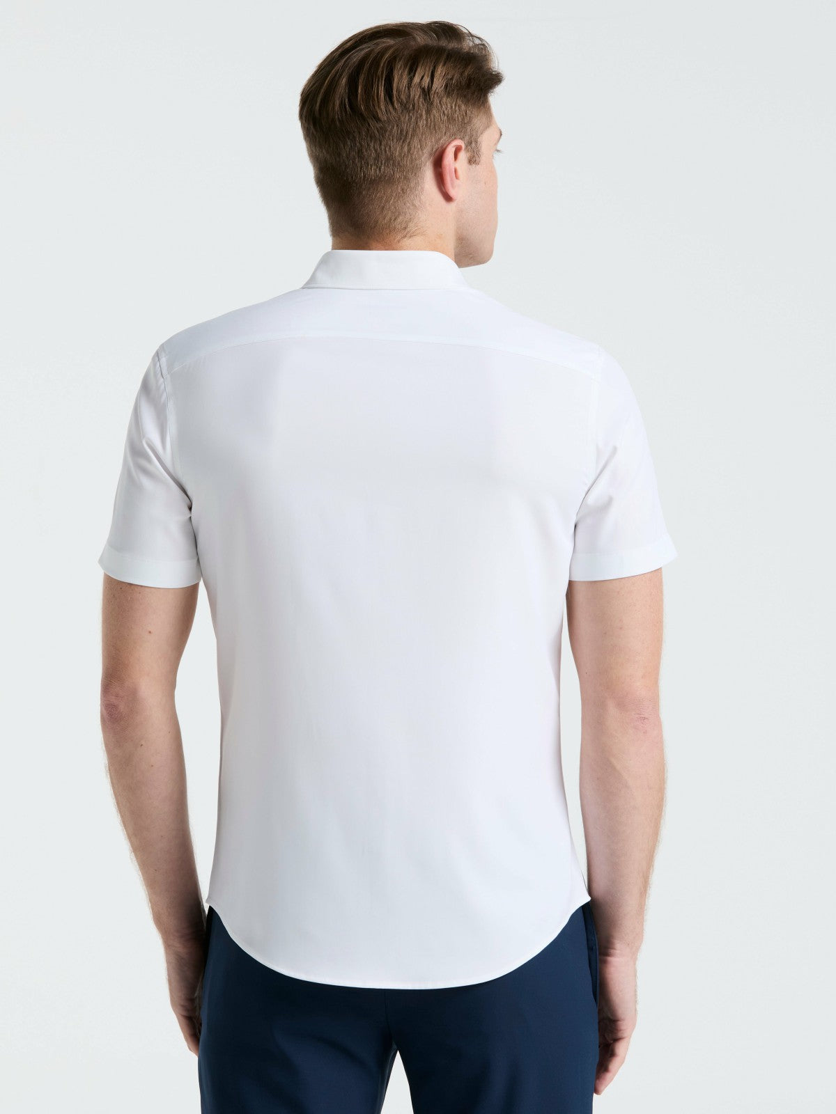 Slim Fit Total Stretch Solid Shirt -  Perry Ellis sale