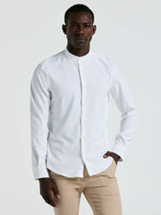 Men's Untucked Total Stretch Slim Fit Banded Collar Shirt - Perry Ellis -  Perry Ellis for sale