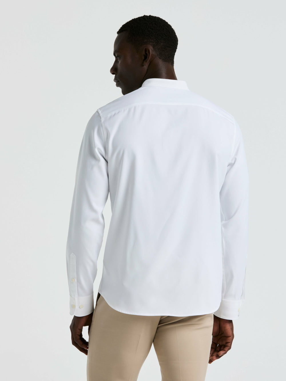 Men's Untucked Total Stretch Slim Fit Banded Collar Shirt - Perry Ellis -  Perry Ellis for sale