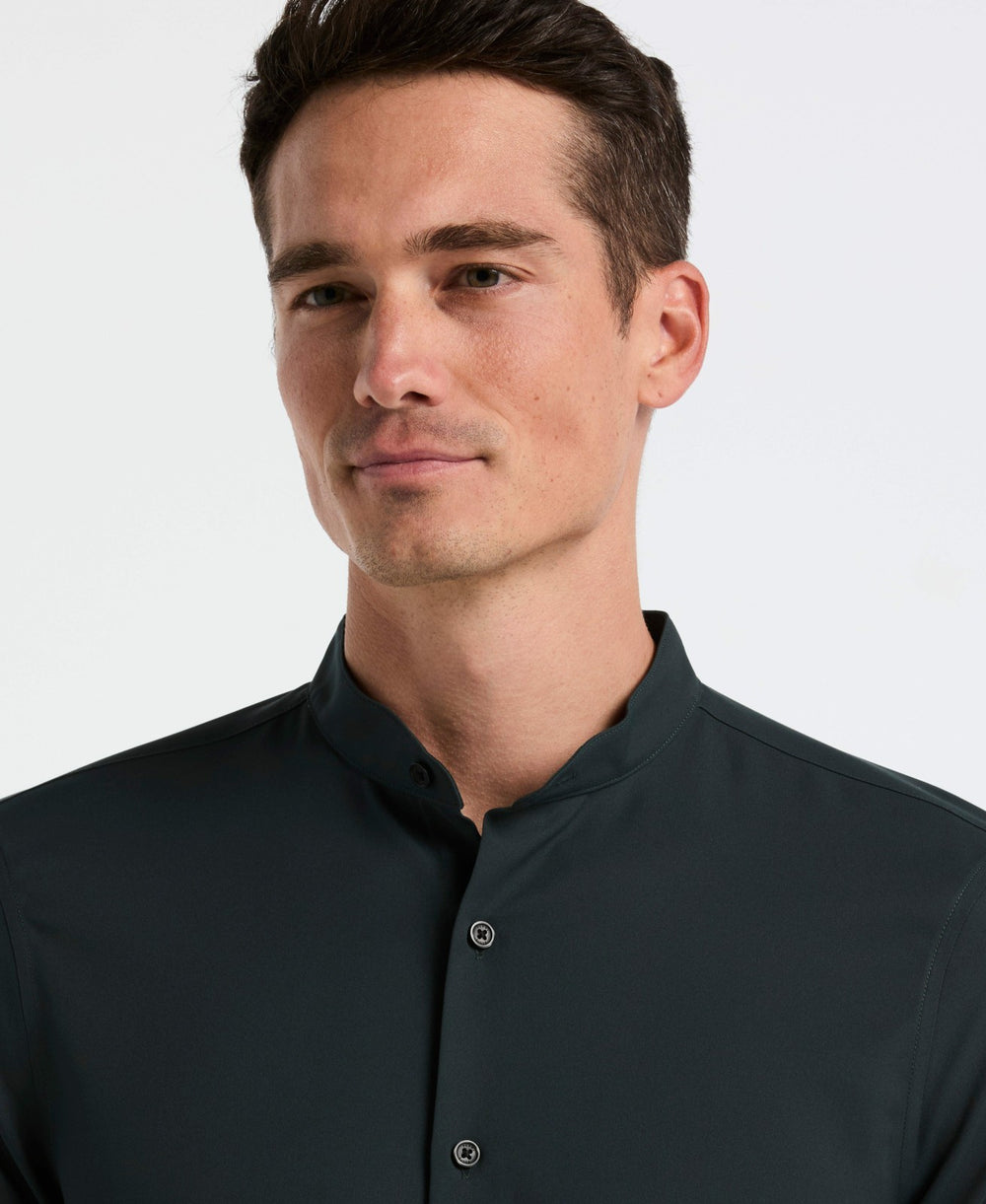 Untucked Total Stretch Slim Fit Shirt -  Perry Ellis on sale