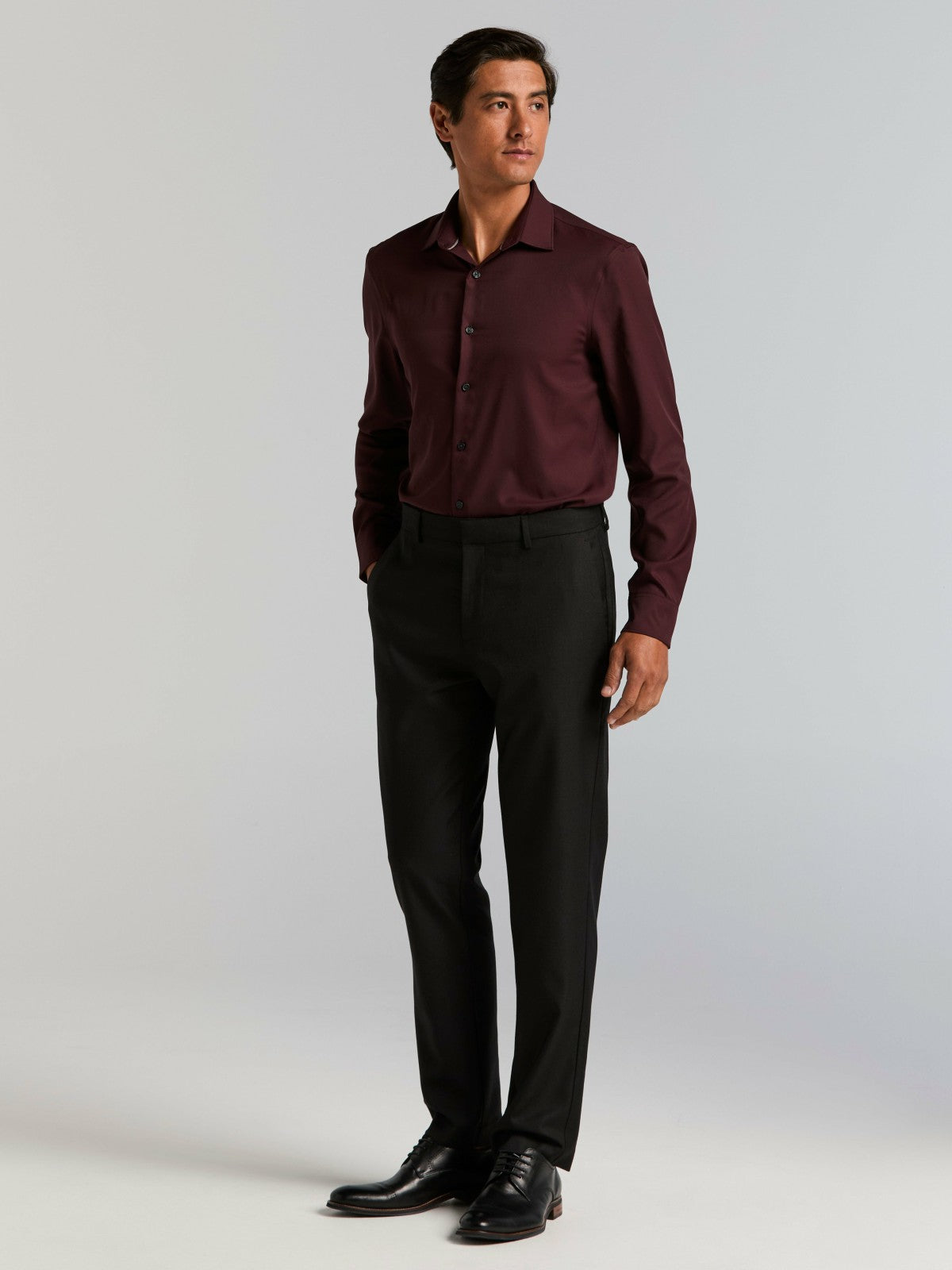Untucked Total Stretch Slim Fit Shirt -  Perry Ellis on sale