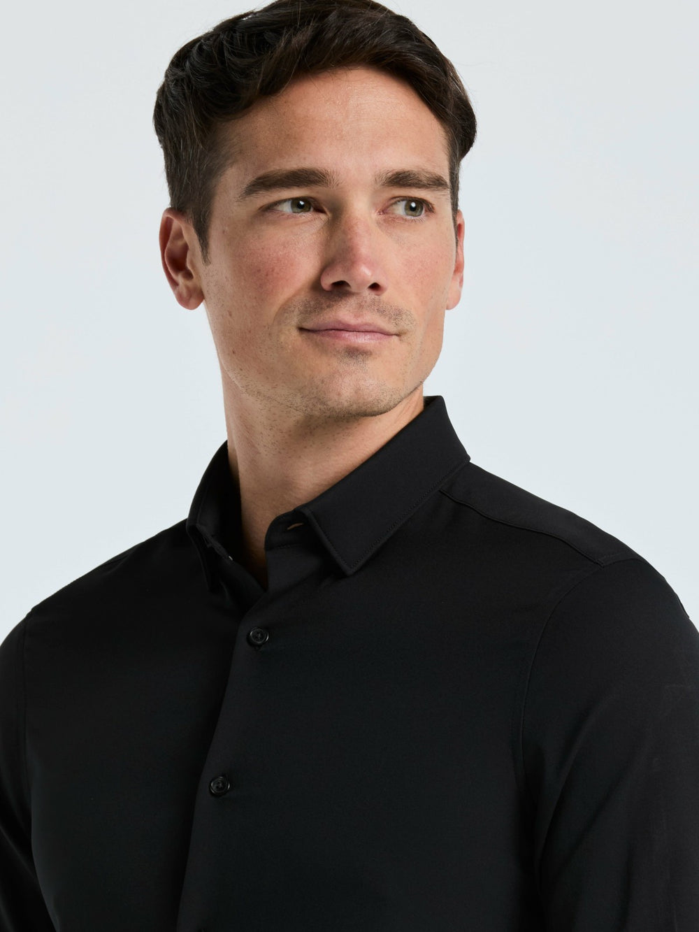 Untucked Total Stretch Slim Fit Shirt -  Perry Ellis on sale