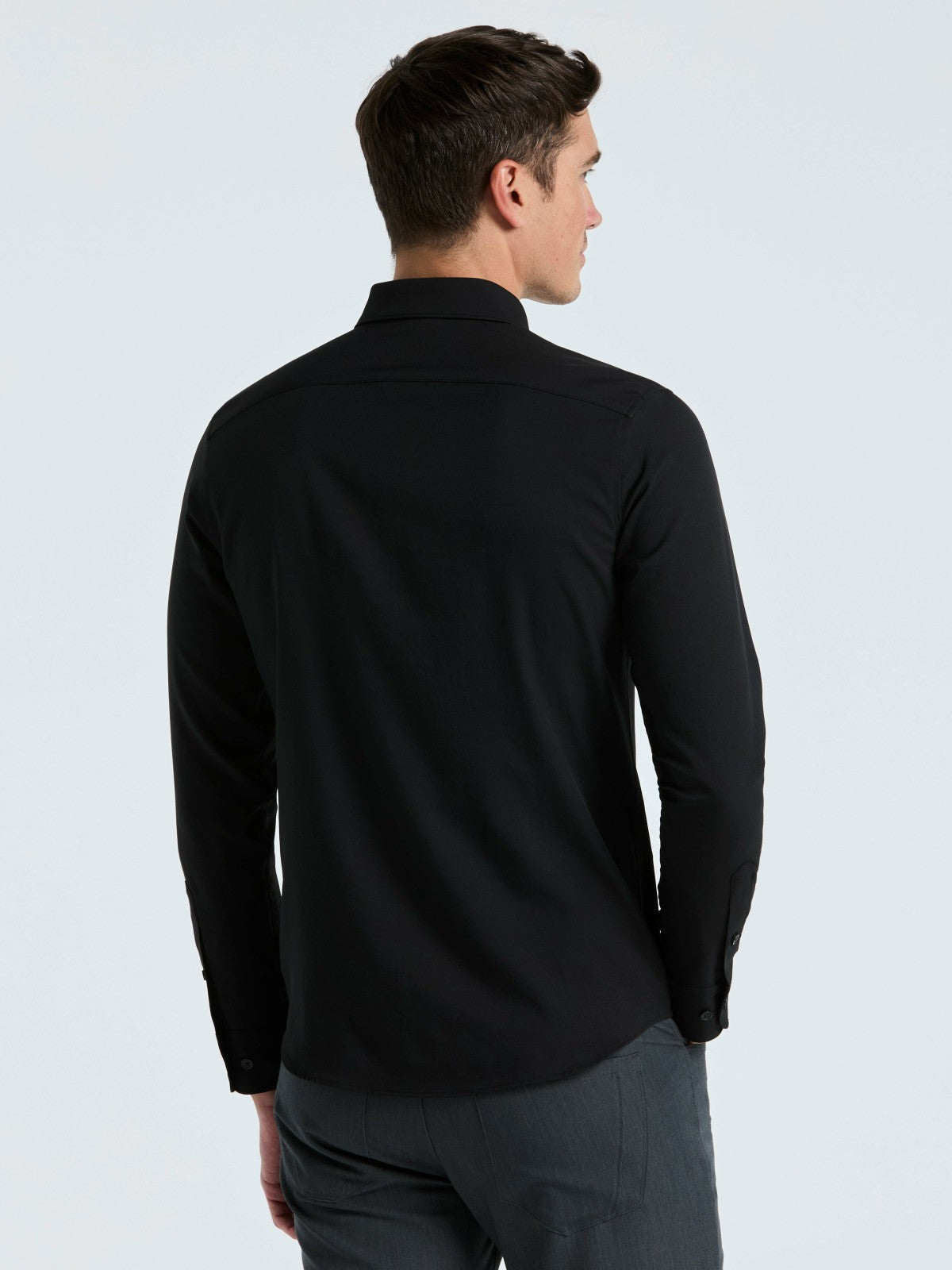 Untucked Total Stretch Slim Fit Shirt -  Perry Ellis on sale