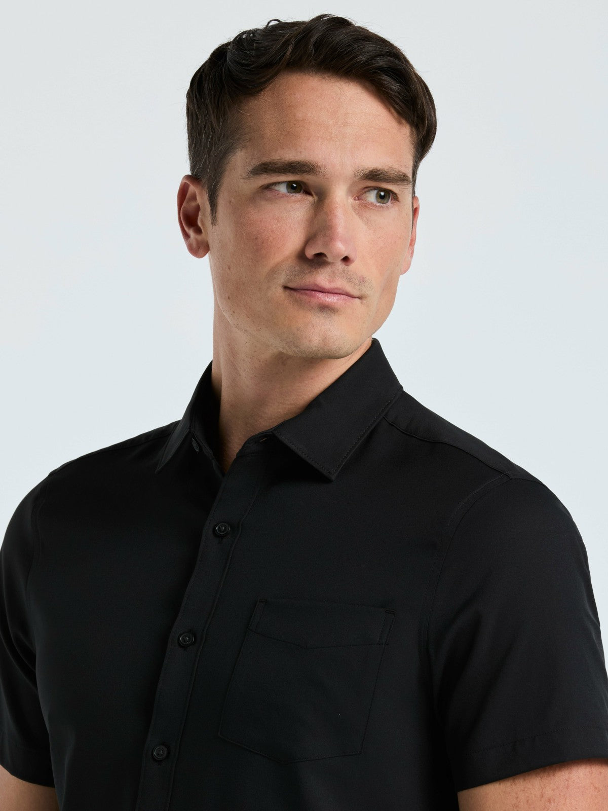 Total Stretch Slim Fit Solid Shirt -  Perry Ellis online